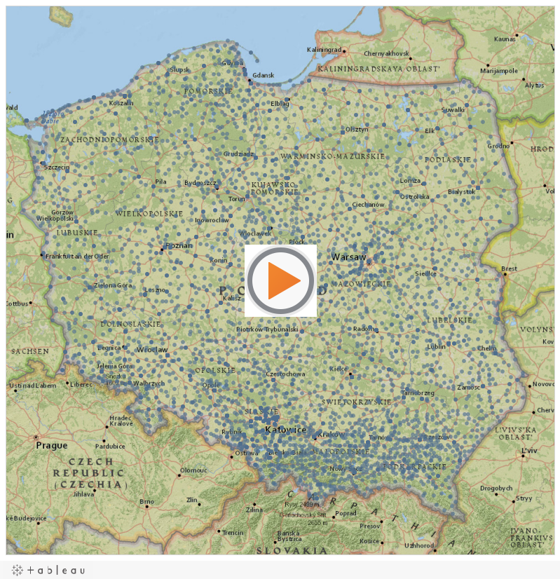 Post Codes in Poland 